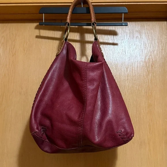 Lucky Brand Whipstitch Slouch Hobo Bag - Picture 1 of 7